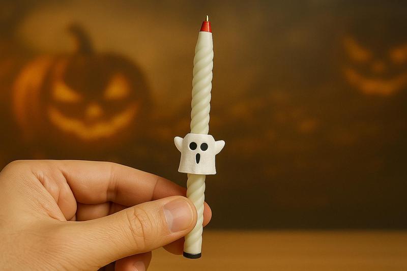 Halloween Stress Reliever Pen – Ghost Edition