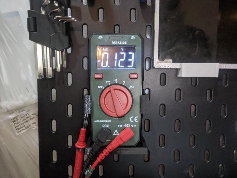 Parkside Multimeter Skadis Mount (WWS-DMM-H01...)
