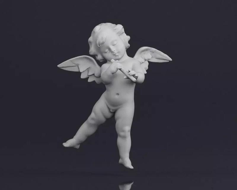 001519 Heavenly Melodies Elegant Angel Flutist