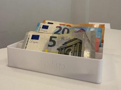 Cash Euro Banknote Box Organizer