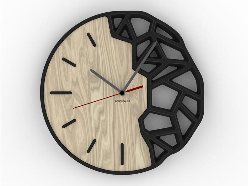 Modern Geometric Wall Clock
