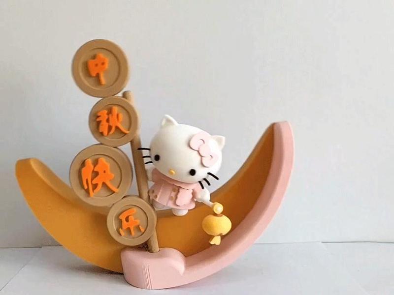 boat model - Happy Mid-Autumn Festival - Heloo kitty