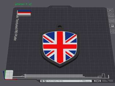 UK Union Jack flag Keychain Edition 