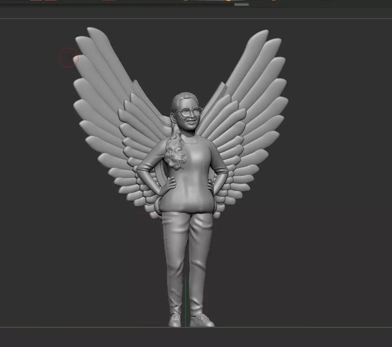 angel woman with wings