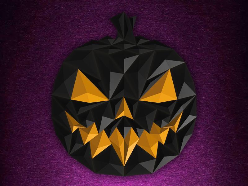Creepy Halloween Pumpkin Wall Art