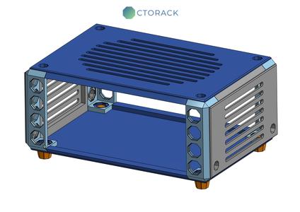 Octorack - Fully 3D Printable Network Rack (Zero hardwarde required)