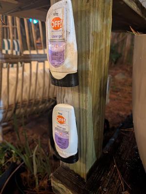 Outdoor Bottle Holder for OFF! 3.8 oz Repellent & Lotion Containers