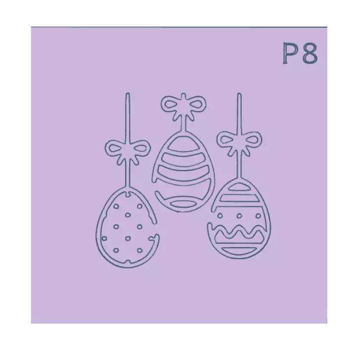 Combo x 28 Texturizadores Pascua COnejo Zanahoria Huevo Cruz