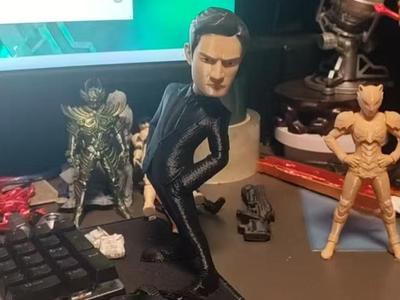 Comical Figurine of a Famous Male Star