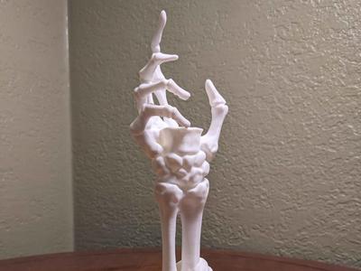 SkeletonHandCandleHolder