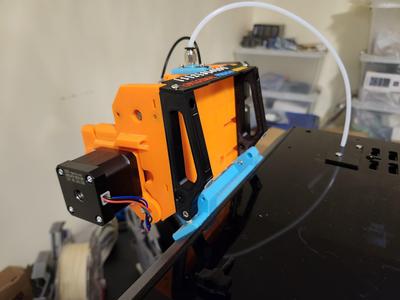 PRUSA MMU3 unit flippable mount on CoreOne, no drill no cut