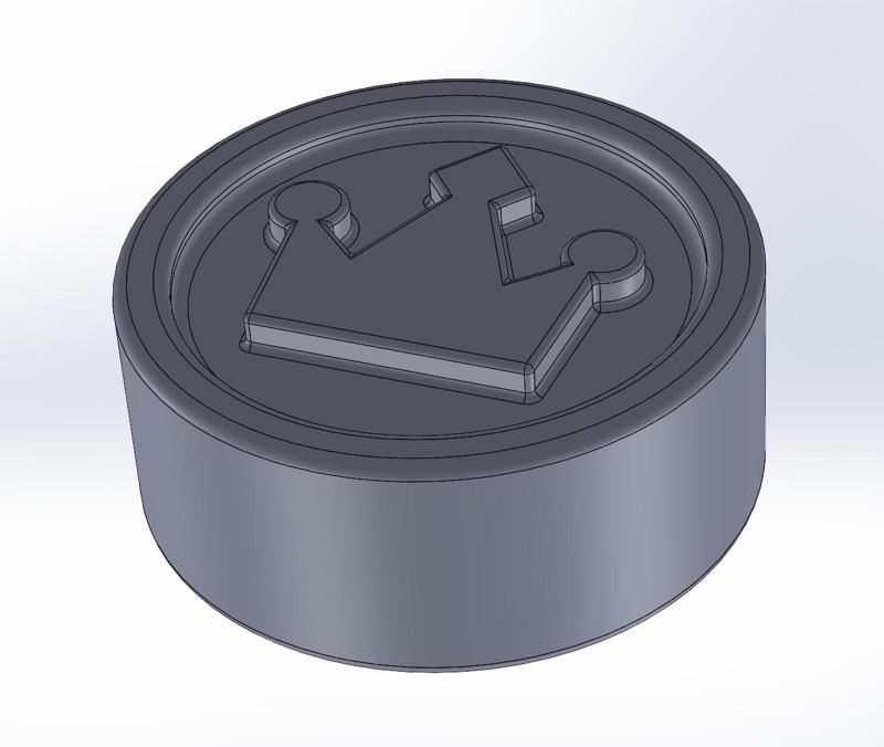 Crown checkers with rounded edges
