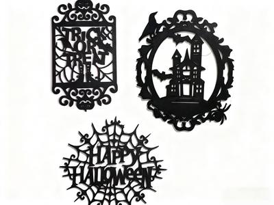 Halloween Silhouette Wall Art Three Designs