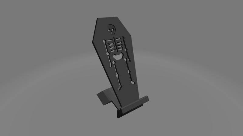 Handyhalterung im Skelettdesign