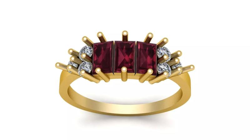 Women Engagement Ring 3d Printable Model