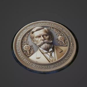 Wilhelm Conrad Rontgen Medallion