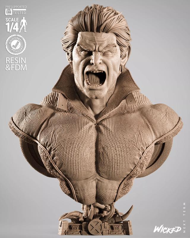 Wicked Marvel Banshee Portrait Bust 3D print model