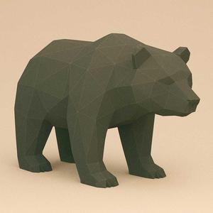 🐻 Low Poly Bear 3D Model – STL for 3D Printing