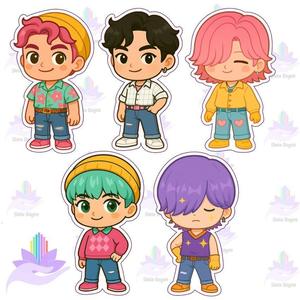set 5 SAJA BOYS CALLET CUTTER / KPOP DEMON HUNTERS / KPOP WARRIORS