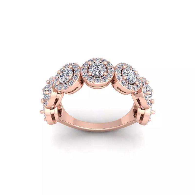 Woman Engagement Ring 3d Model and Render 37