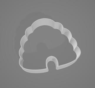 Bee hive cookie cutter