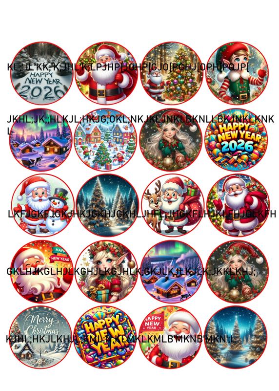 Christmas stickers-resolution 10656x14908
