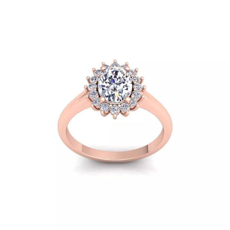 Woman Engagement Ring 3d Model and Render