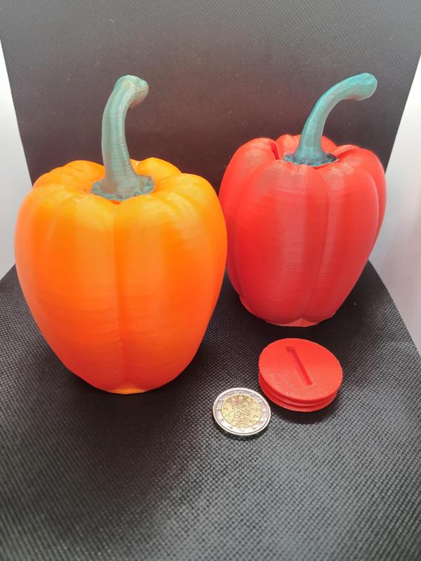 Piggy bank bell pepper