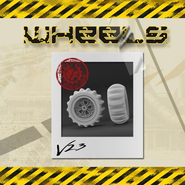 Gaslands  wheels 1/64 KAVANFACTORY V23
