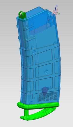 F MAG 762 extended V2 FOR FROG ENGINEERING GBBR AIRSOFT RIFLES 80 rds capacity