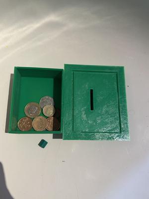 Monopoly House Money Bank Easy Print (Two Parts) Green