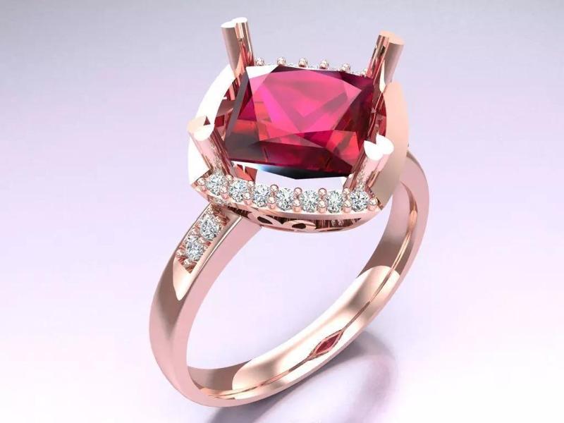 Square Stone Rings - Womens Rings - N482049