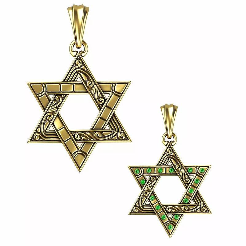 Star of David pendant lightweight ed