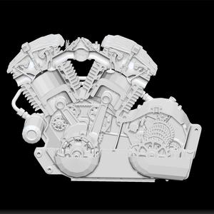 Engine Moto - Performance Engine Moto - Motorcycle Part Sculpture - Garage Decor - Mechanical Design