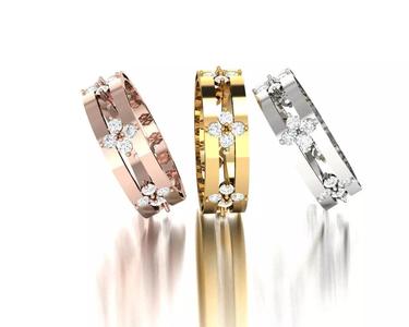 Solitaire Wedding Engagement Women Ring 3D print model