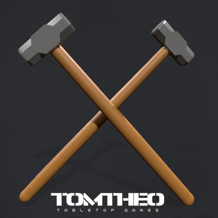 Wrestling Action Figure Sledge Hammer Accessory