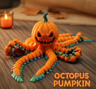 🐙🎃 Pumpkin Octopus