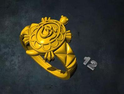 tortois gold ring with turtle