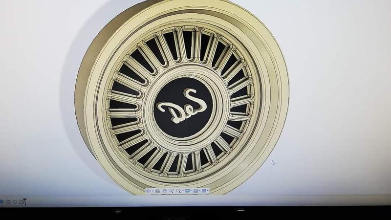 1957 Desoto Hubcaps 1:25