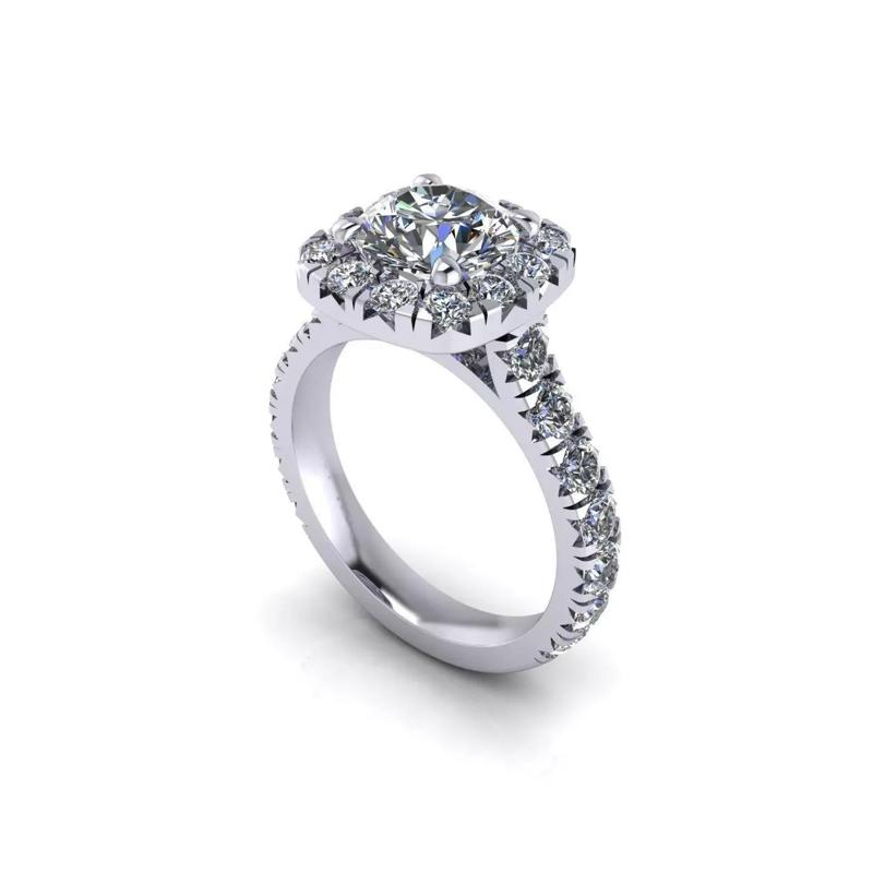 Tension Diamond Woman Wedding Ring