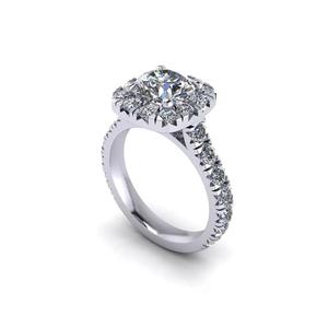 Tension Diamond Woman Wedding Ring