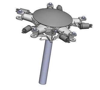Hughes 500 Helicopter Rotor Head 1/24 Scale