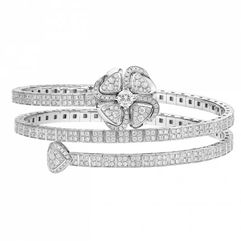 Bvlgari White Gold Diamond Fiorever Bracelet