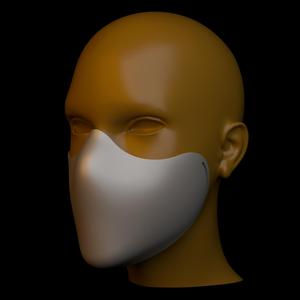 Halloween Cosplay Face Mask STL – 3D Printable Ergonomic Half Mask for Costume & Cosplay