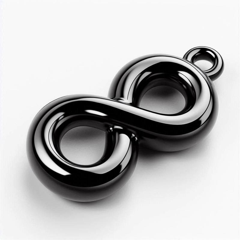 Infinity Symbol Necklace 3D Print – Stylish Showpiece Jewelry Decor