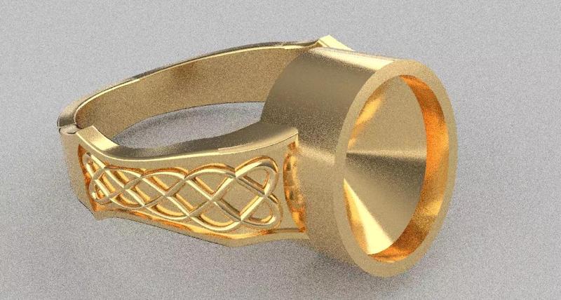 ring of the kelsky type for the emerald stone
