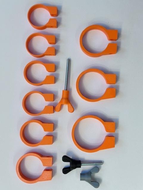 Telescopic Fiberglass Pole Clamps