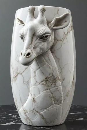 Giraffe Grace Pen Holder 3D Showpiece