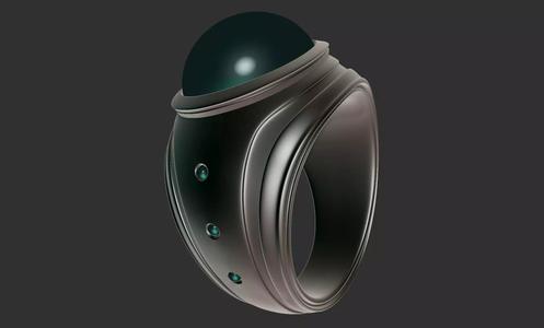 Ring signet ring with stone