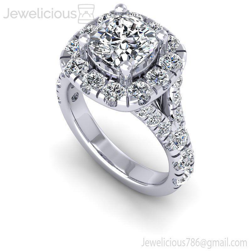 Jewelicious-1230-Ring rose gold diamond halo engagement ring